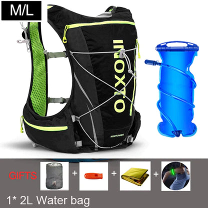 8L Running Hydration Vest Backpack Men Women Outdoor Sport Bags Trail Marathon Jogging Hiking Backpack Option Water Bag Flask